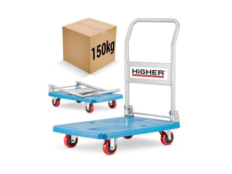 Wózek magazynowy transportowy platformowy składany HIGHER 150 kg