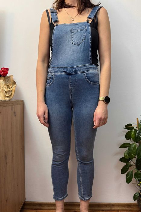 Ogrodniczki jeansowe kombinezon jeans ultimate stretch Cat Jack S 36