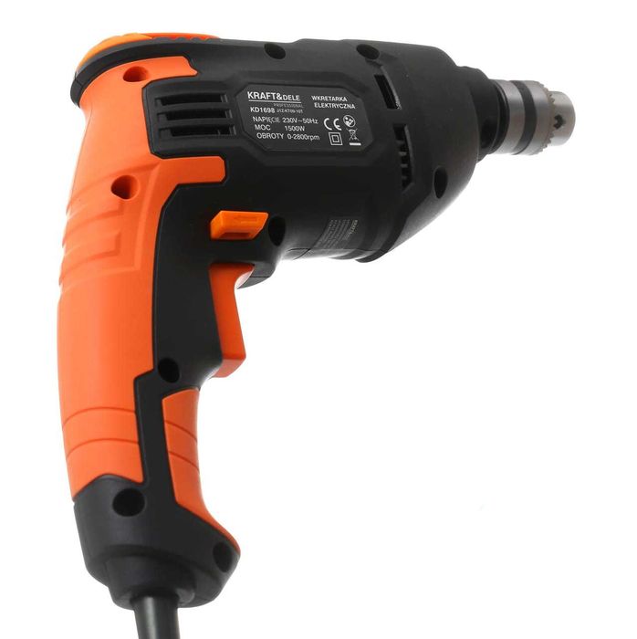 KRAFT&DELE Wiertarka Ręczna 1500w 10mm Reg Prędkości KD1698