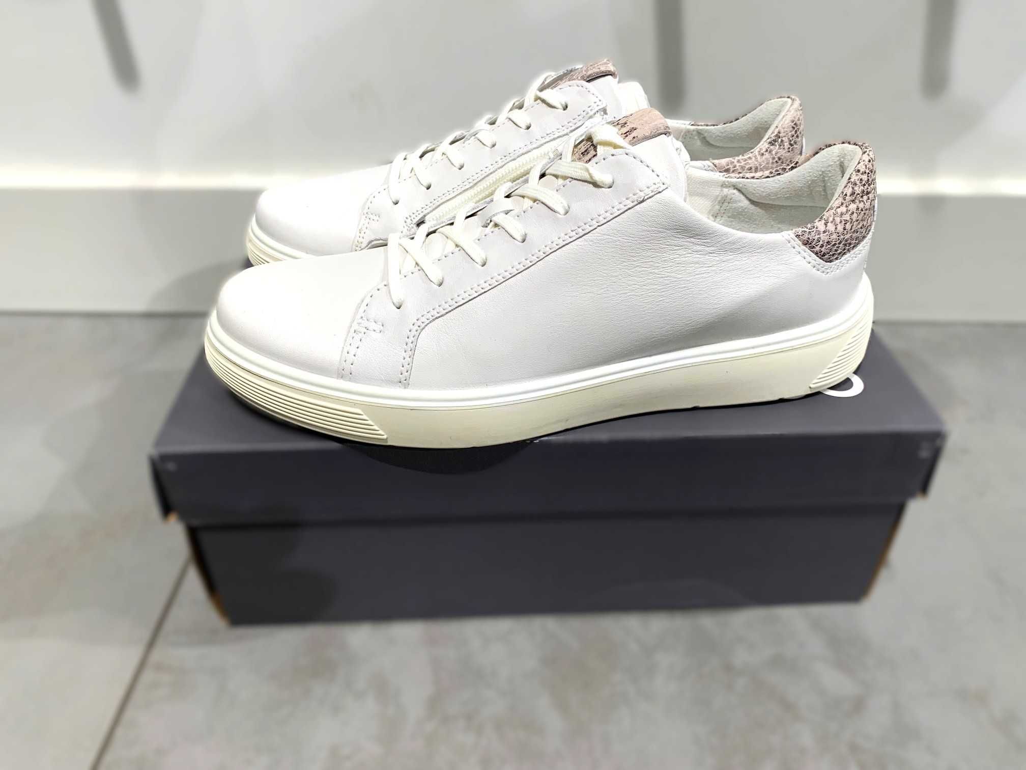 sneakersy skórzane ECCO Street Tray K Laced, EU 40