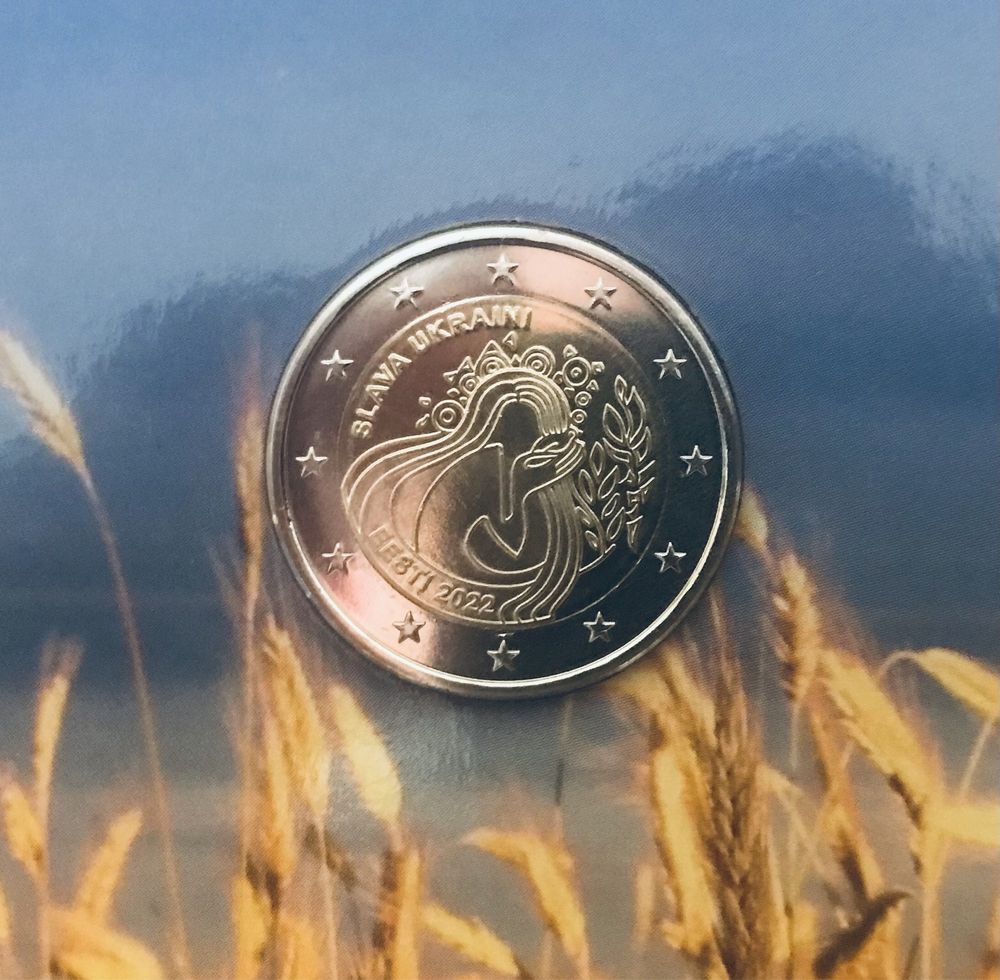 Estonia 2 euro 2022 Slava Ukraini