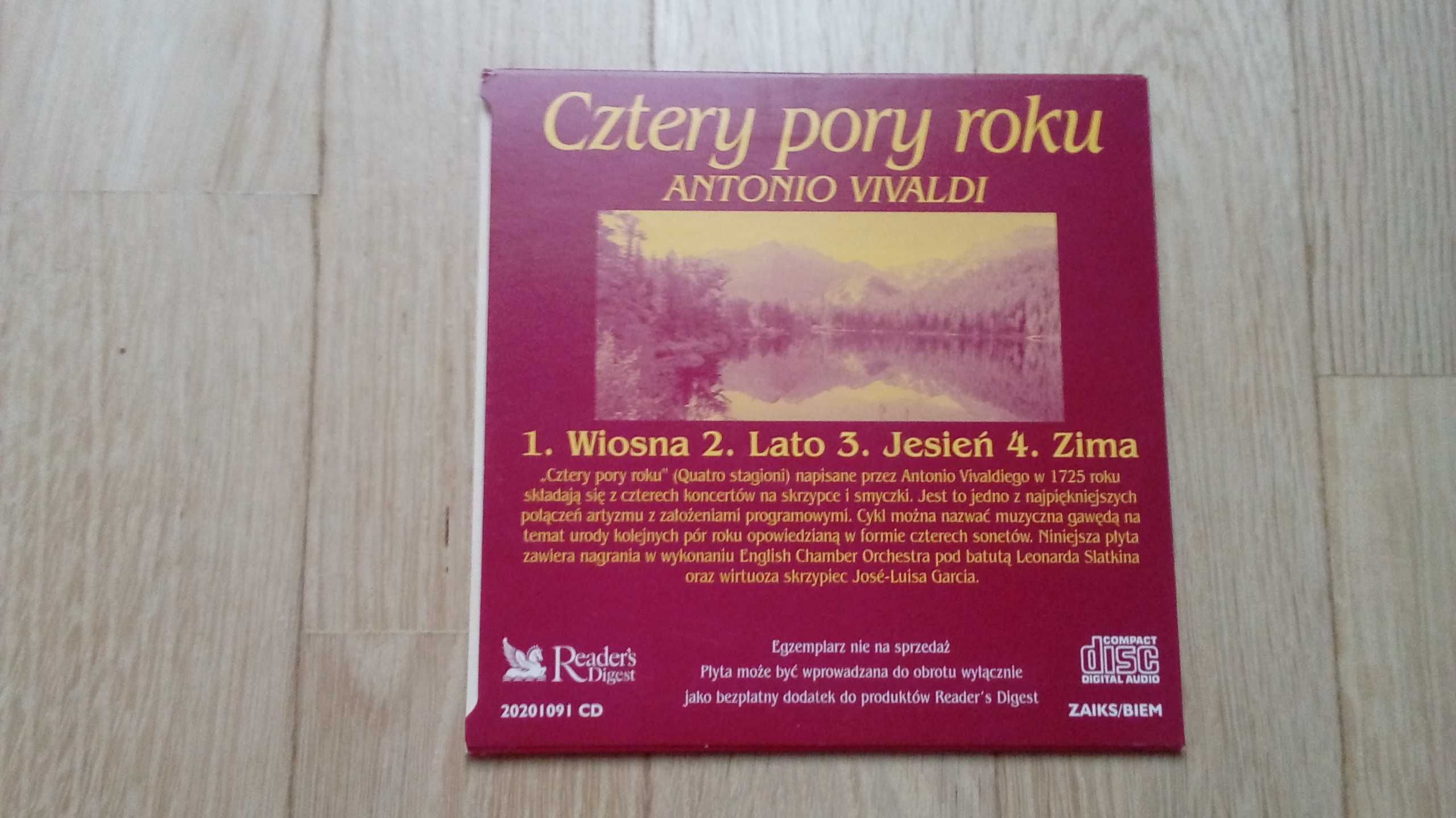 Płyta z utworami Antonio Vivaldi "Cztery pory roku"