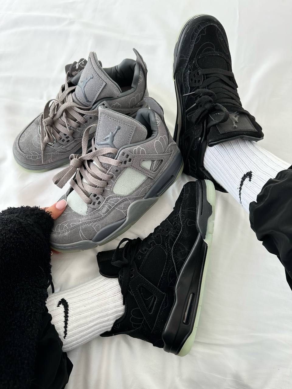 AIR JORDAN RETRO 4 x KAWS GREY Buty damskie , męskie trampki 36-45