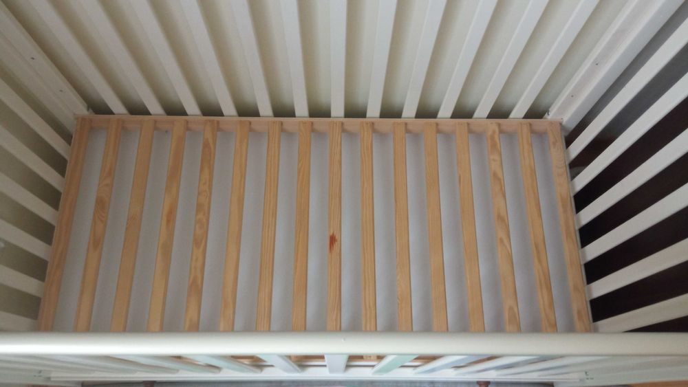 Drewniane łóżeczko Klupś + materac Fiki Miki Prestige Line 120x60
