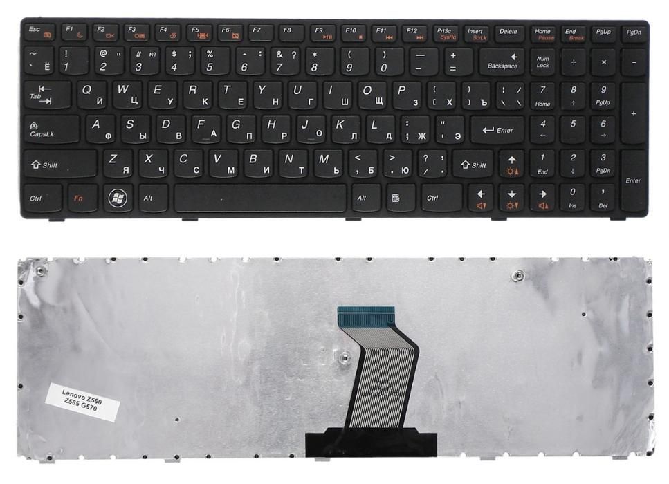 Клавіатура ноутбука LENOVO G570, G575, G770, G780, Z560, Z565