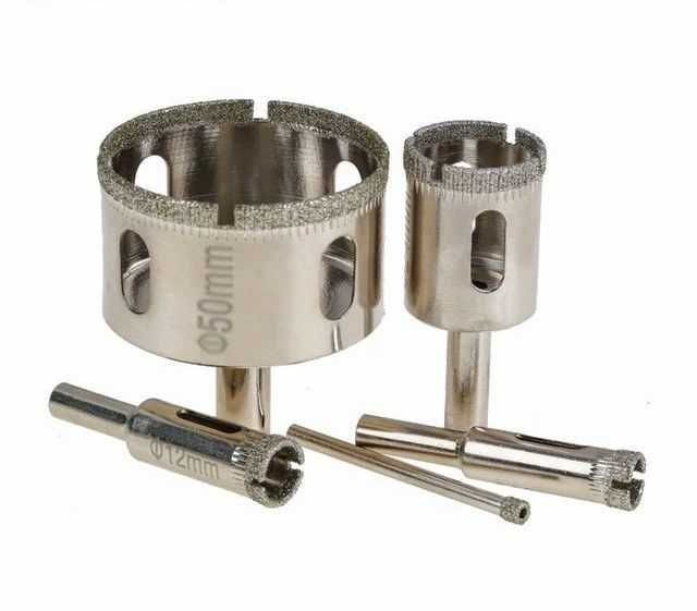 Сверло-коронка "алмазная" по мрамору,керамике и керамограниту 5-120 mm