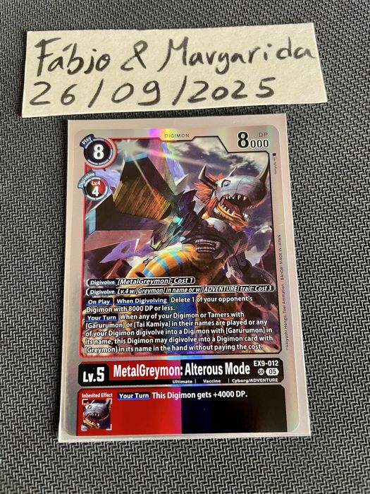 Cartas Digimon oficiais/verdadeiras várias raridades e coleções