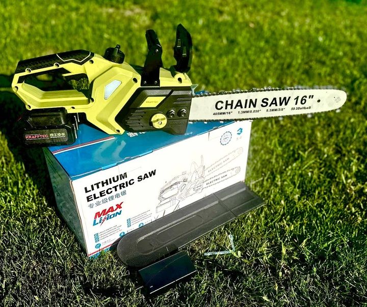 Аккумуляторная Пила Крафтек 48В 40См Бесщеточная Праймер 8Ач 2Ак Новая