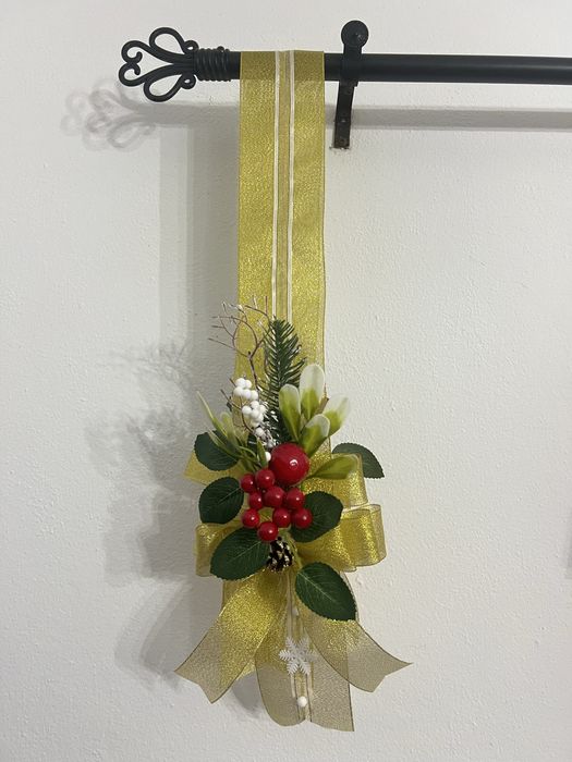 (Feito à Mão) Fita de Natal - Porta de entrada - Escapulário