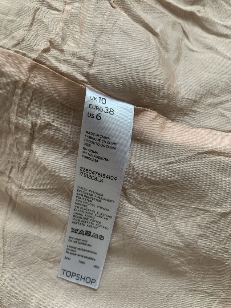 Żakiet damski Topshop 38/M - wiskoza, podszewka 100% acetat