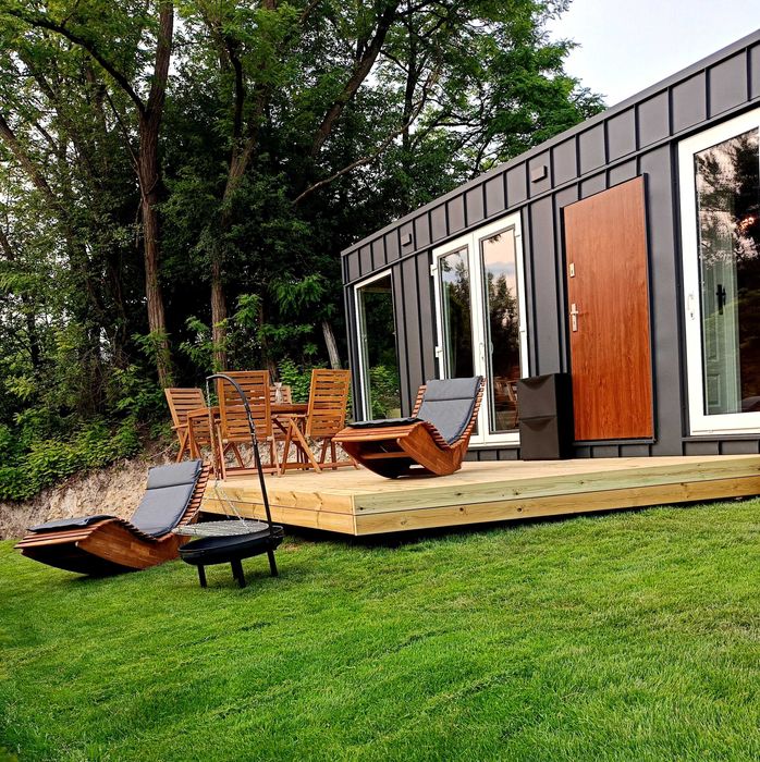 Tiny House nad Wisłą – całoroczny domek mobilny do wynajęcia