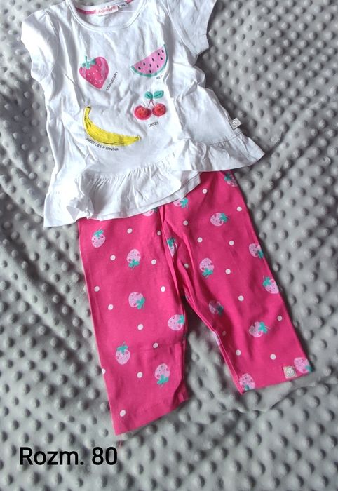 Zestaw nowych ubrań dla dziewczynki, rozm 74/80 (F&F, Lupilu)