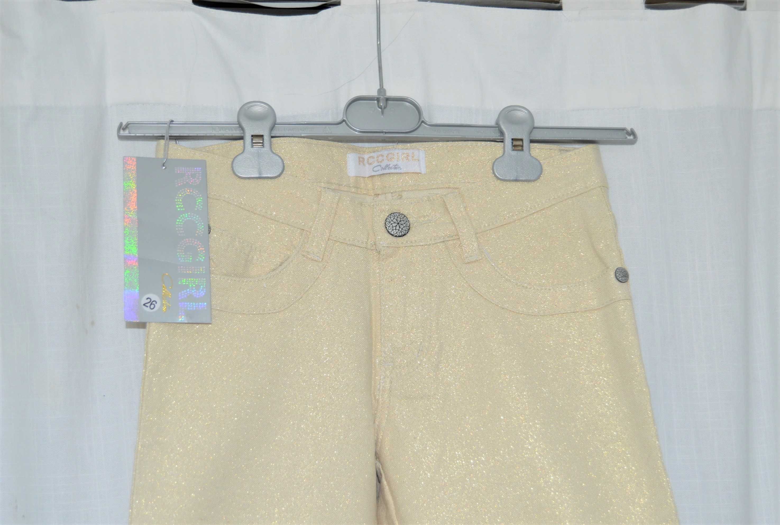 beżowe bermudy spodenki szorty jeans złote kremowe nude 34 xs dżinsowe