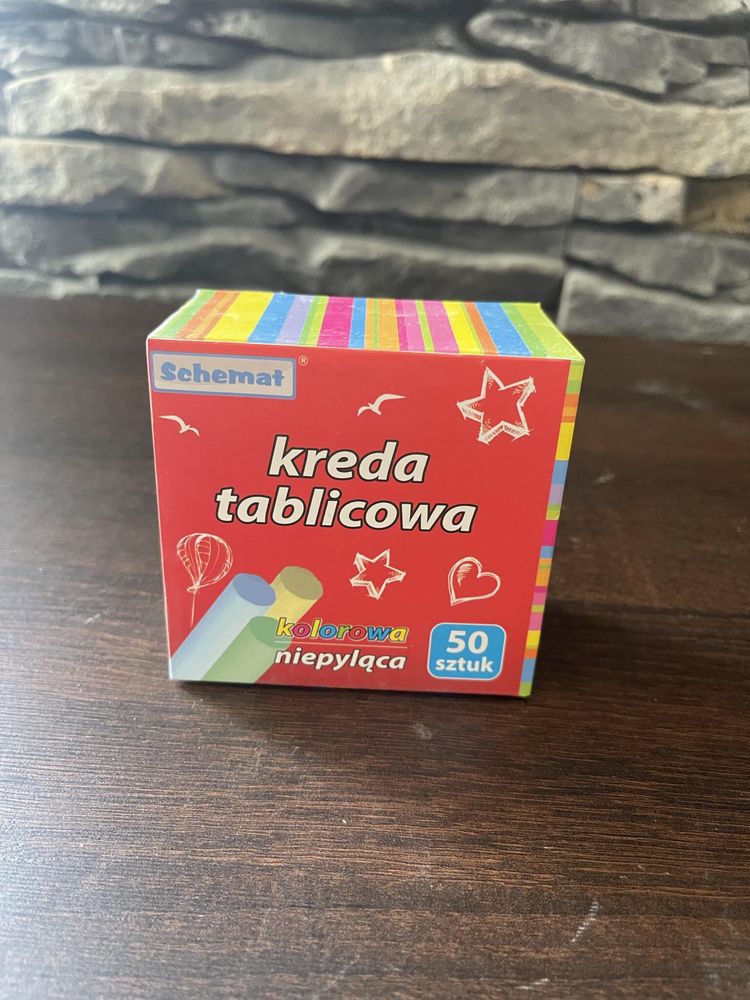 Kreda tablicowa kolorowa 50 szt 48tknsz