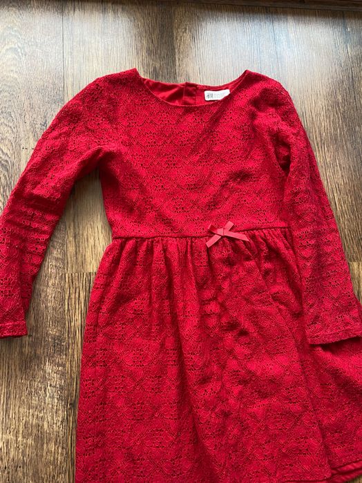 Sukienka 140 czerwona H&M