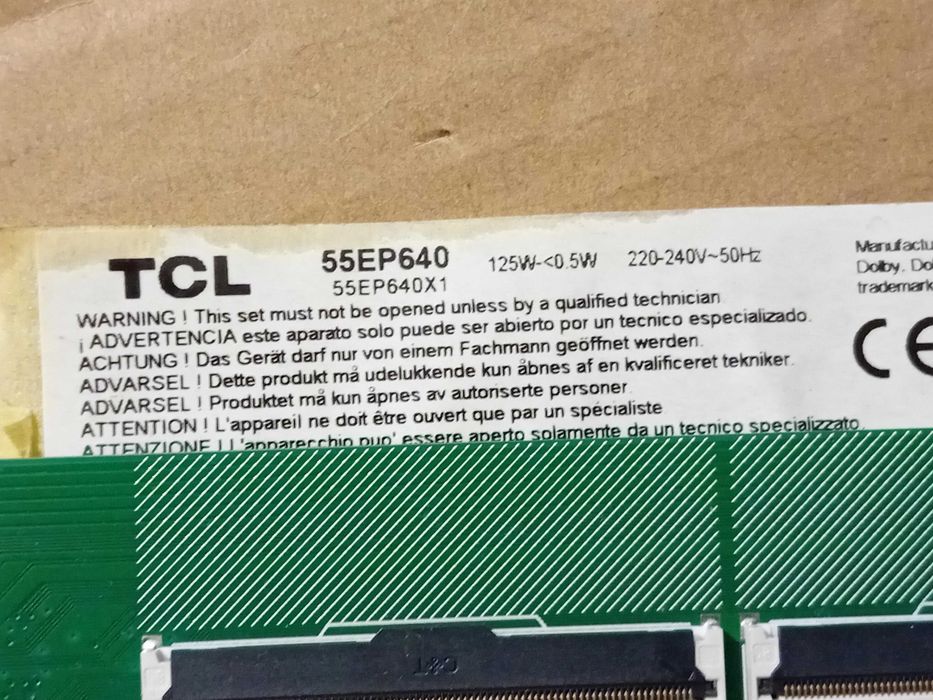 placa para tv  TCL 55ep640
