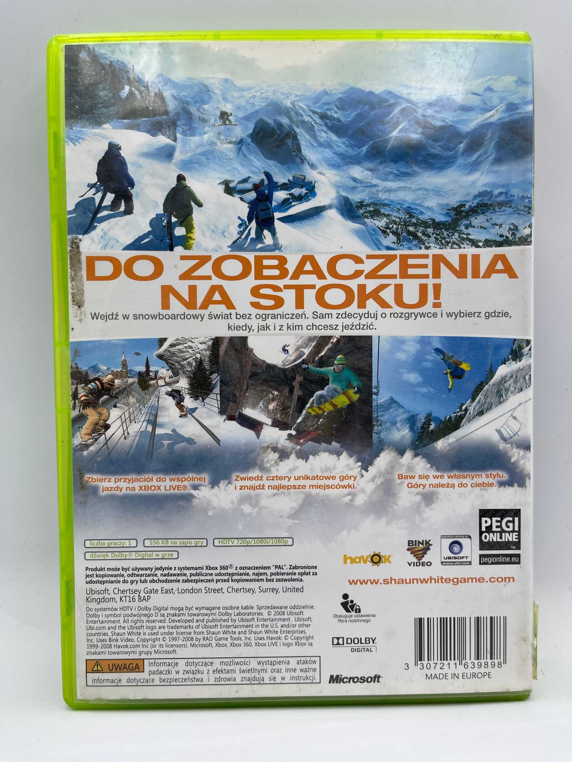 Shaun White Snowboarding Xbox 360