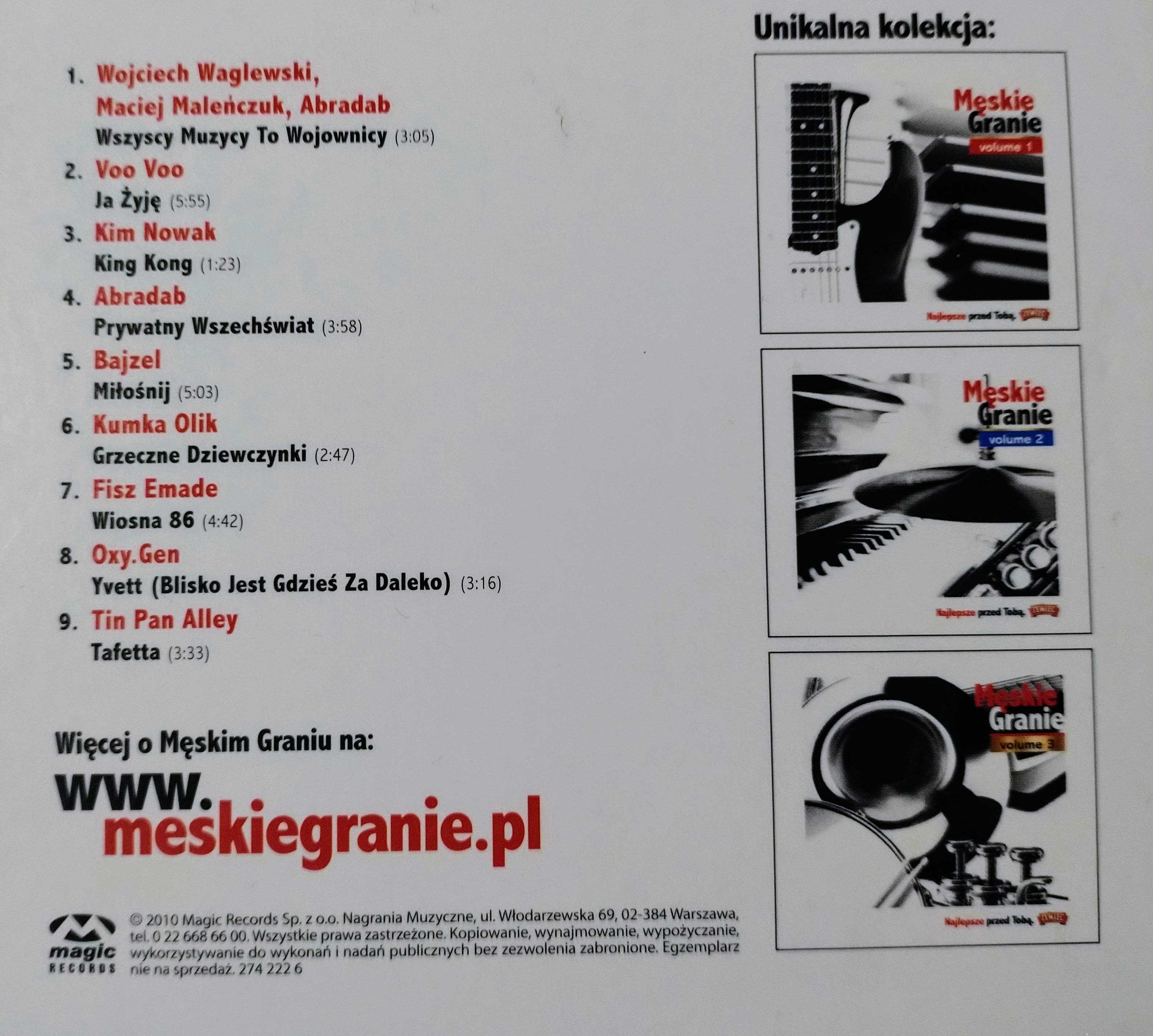 Męskie Granie Vol. 1 - 1 PRESS 2010 r. - Płyty CD