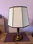 Lampa stojąca lampka nocna mosiężna lata '70