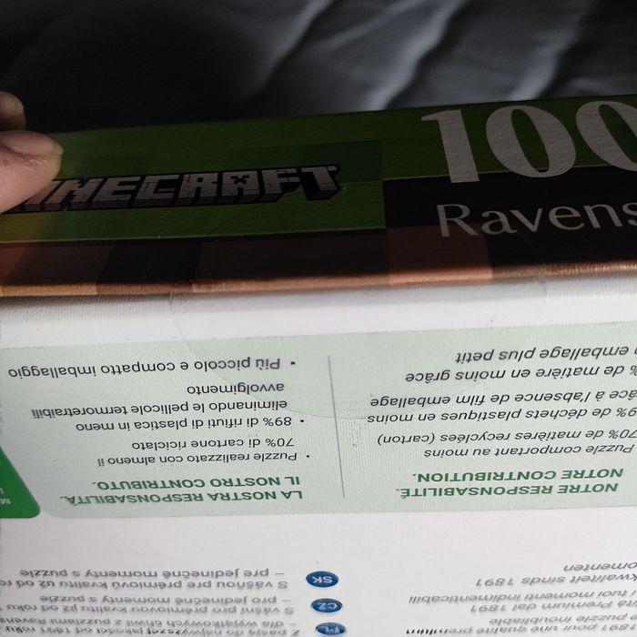 Puzzle ravensburger minecraft