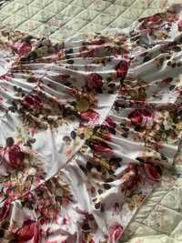 Платье сарафан в розах пионы .