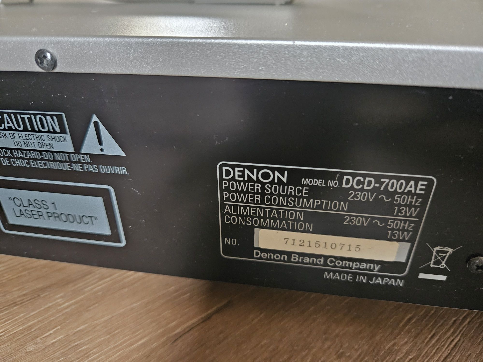 Denon DCD-700AE Cd Mp3 Wma AL24