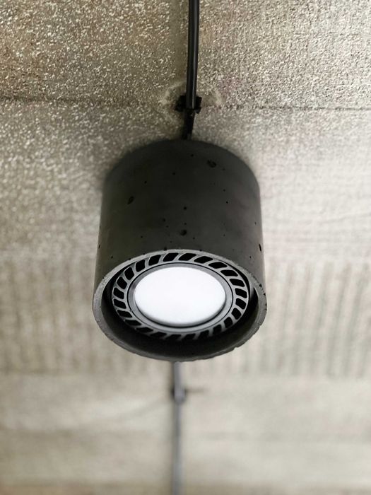 Downlight loftstyle handmade Concrete lampa betonowa - antracyt