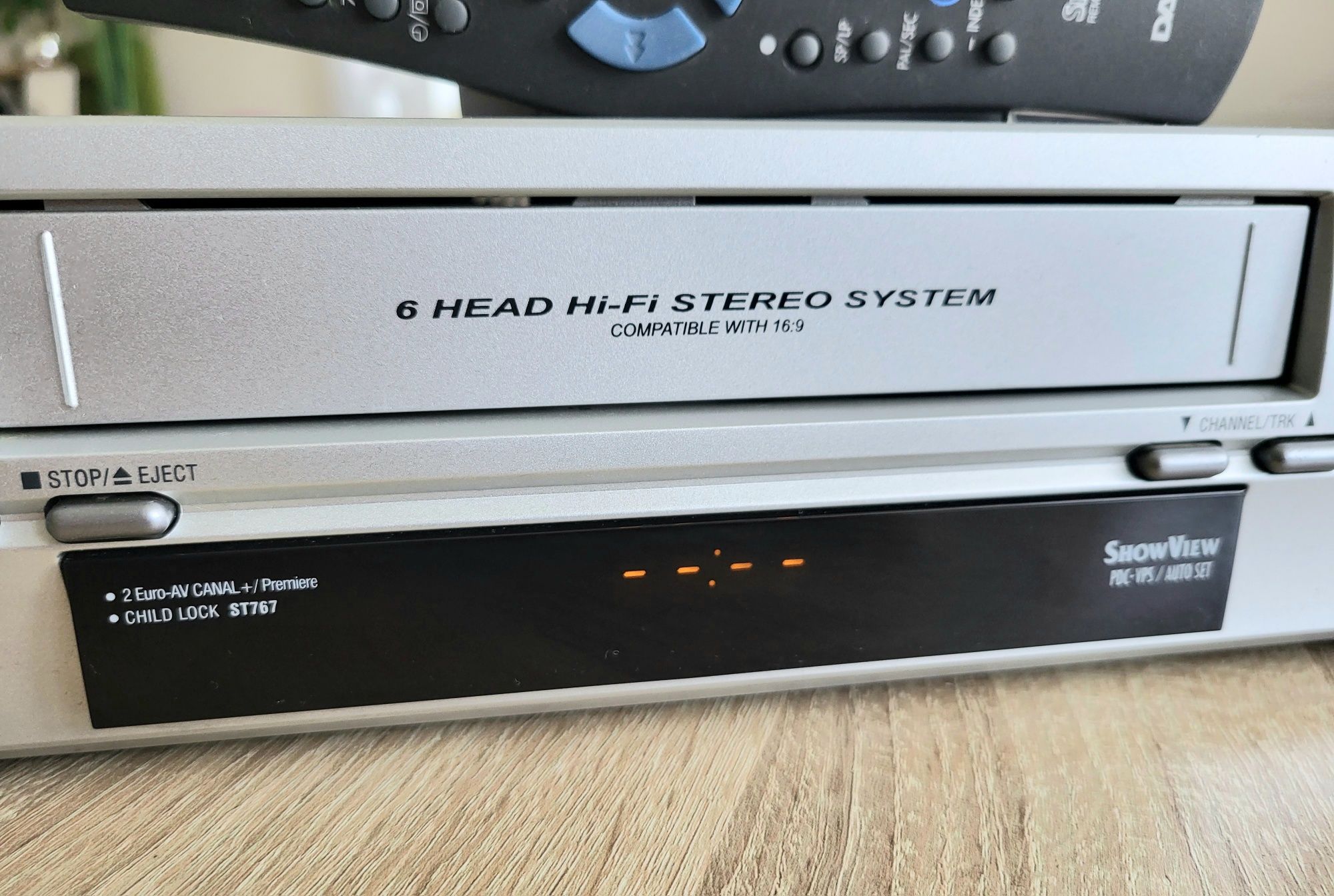 Deawoo ST757 #Magnetowid VHS #6 Głowic #Hi-Fi Stereo  #ShowView #Pilot