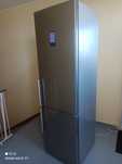 Lodówka Siemens 203 cm wys.srebrny mat