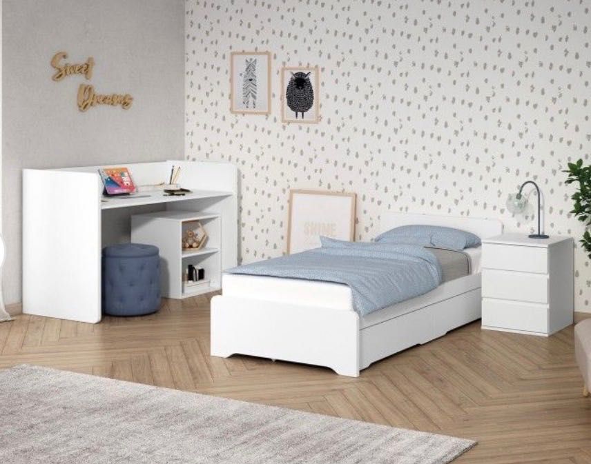 Cama bebe e adolescente