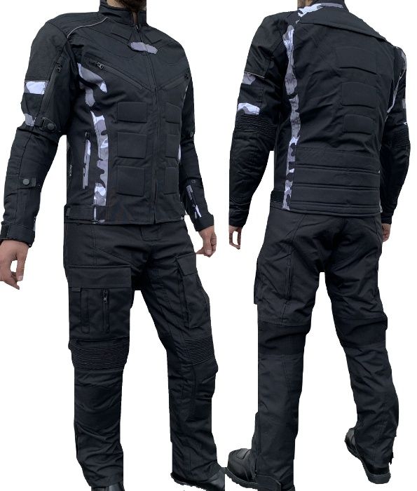 Spodnie Motocyklowe Tekstylne Z Protektorami i Podpinką od S do 7XL
