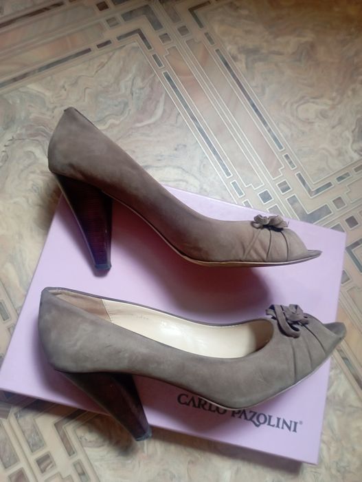 Босоніжки туфлі с відкритим пальчиком 39 шкіра, Carlo Pazolini, кожа