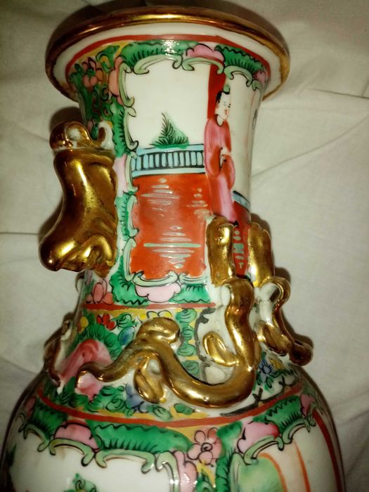 2 Vasos Chineses - Mandarim, séc. XIX