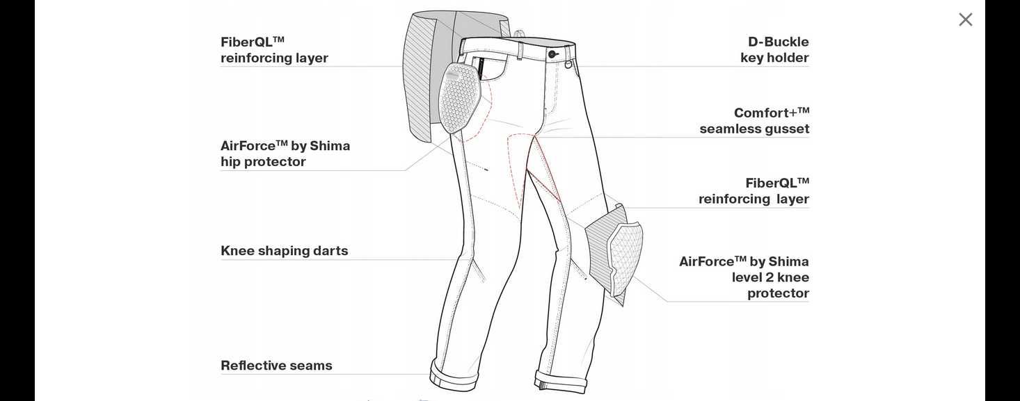 Spodnie motocyklowe Shima Devon MEN W34 LONG, jeans, ochraniacze, NOWE