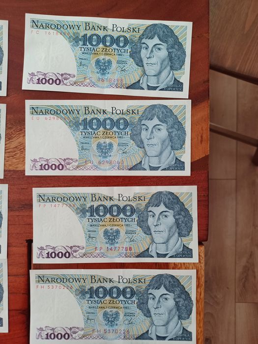 23 banknoty 1000 zł 1982r rózne serie, ładny stan