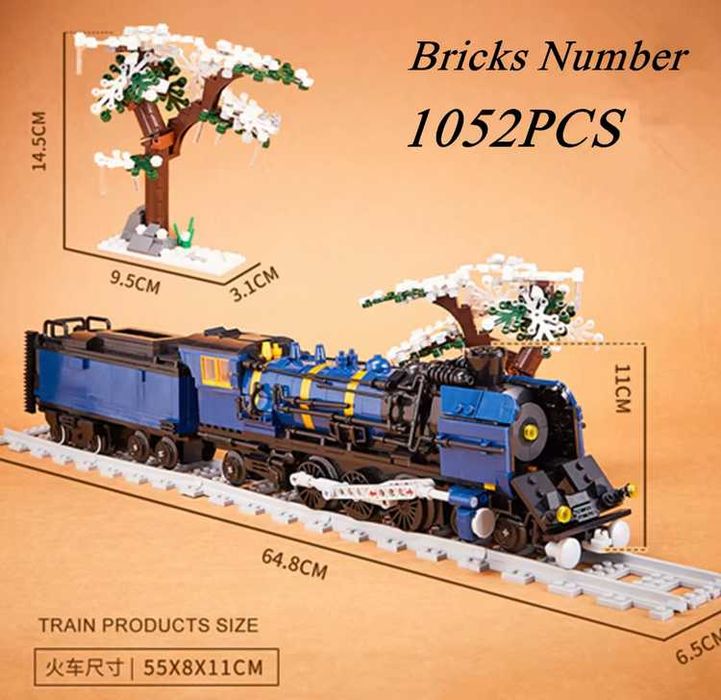 Klocki Pociąg Orient Expres z napędem