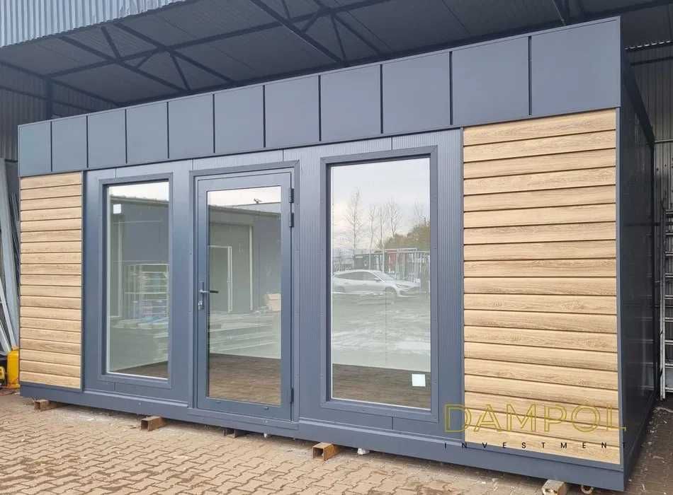 GOTOWY KONTENER/PAWILON 6x3m (600x300 cm) usługowy/handlowy/ogrodowy