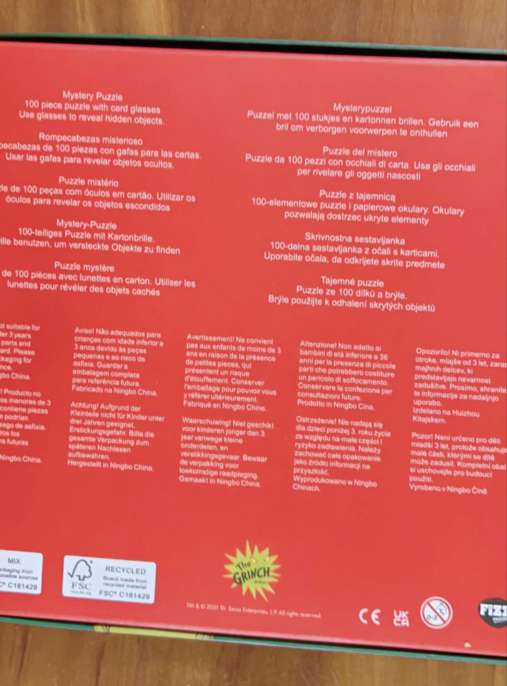Puxzlr The Grinch 100 peças