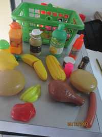 Brinquedos - 20 peças de produtos alimentares em plástico