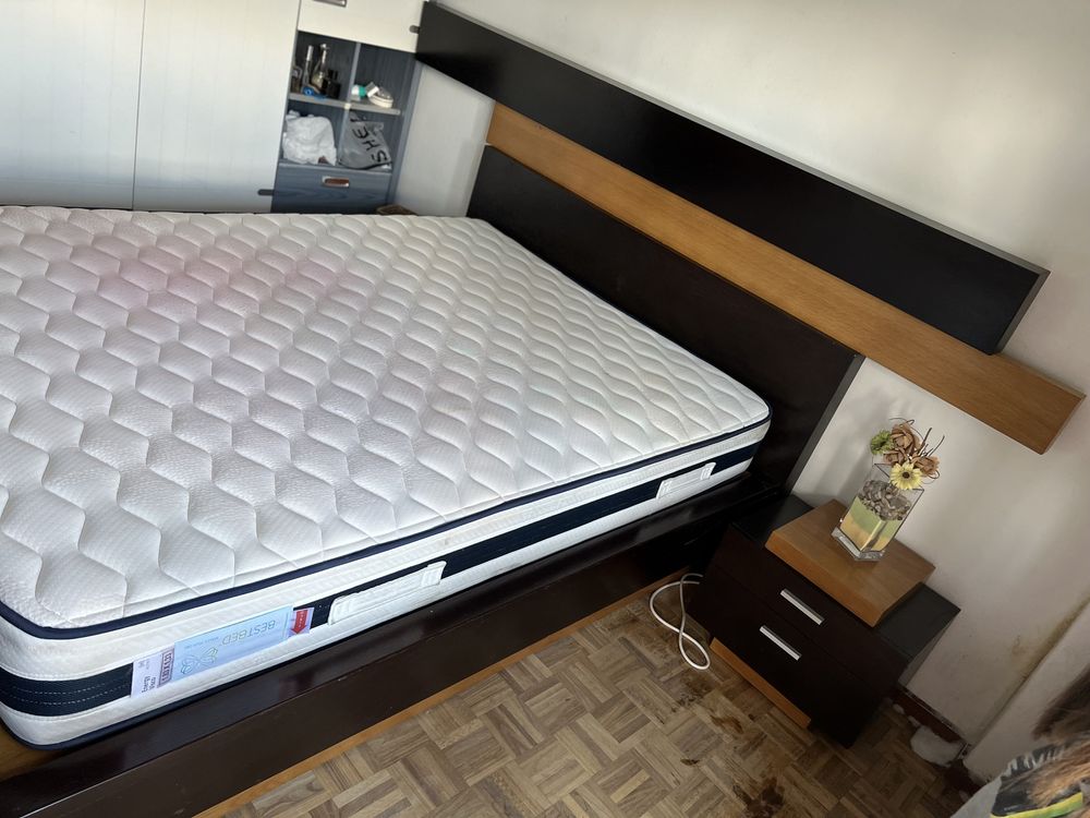 Cama Casal madeira maciça (SEM COLCHÃO)