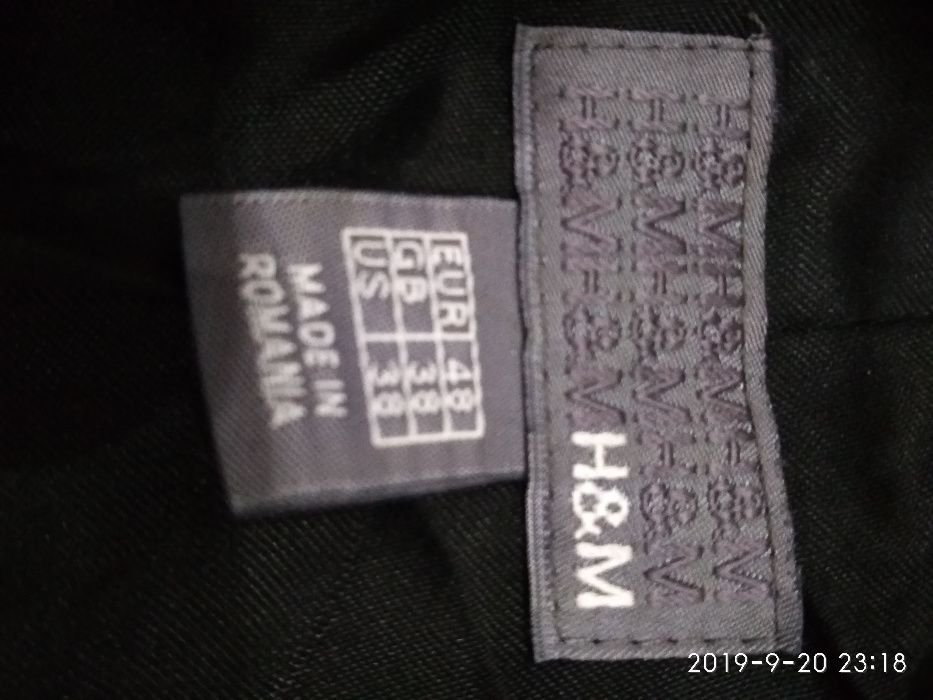 Шерстяное пальто бренд H&M р. 48 (М) отличное состояние