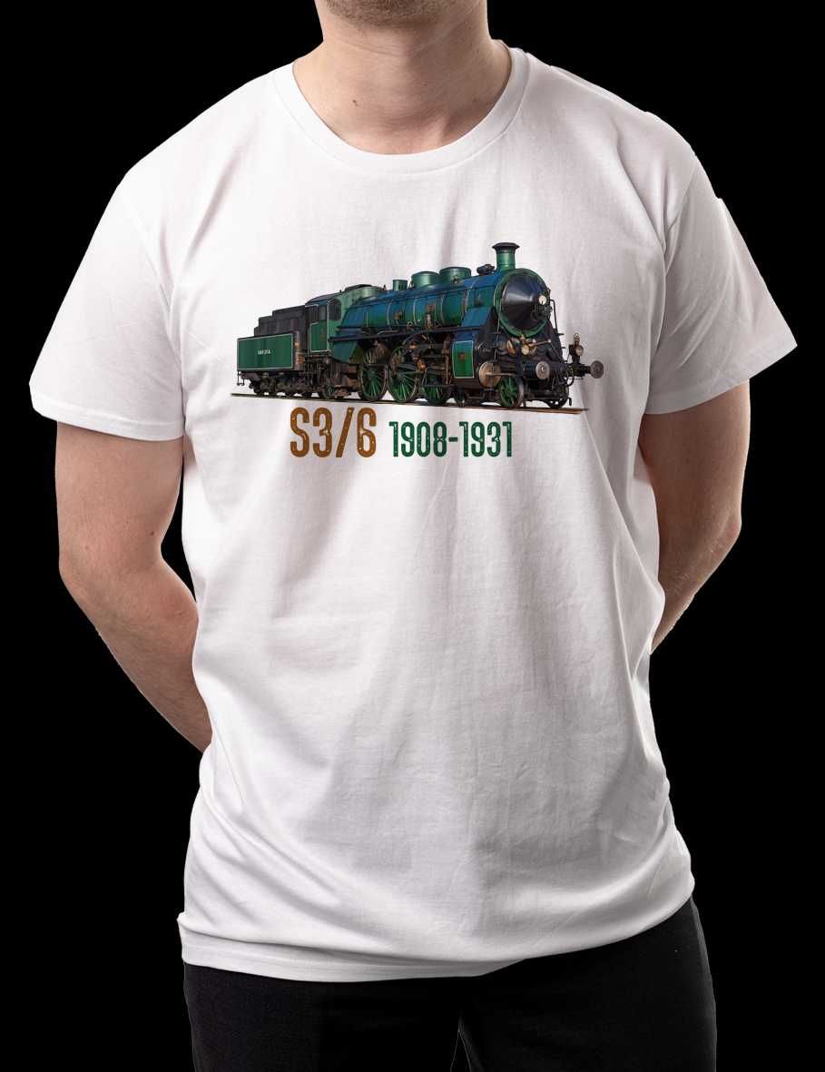 Koszulka T-shirt dziecięca 3/4 lat z Lokomotywa S3/6