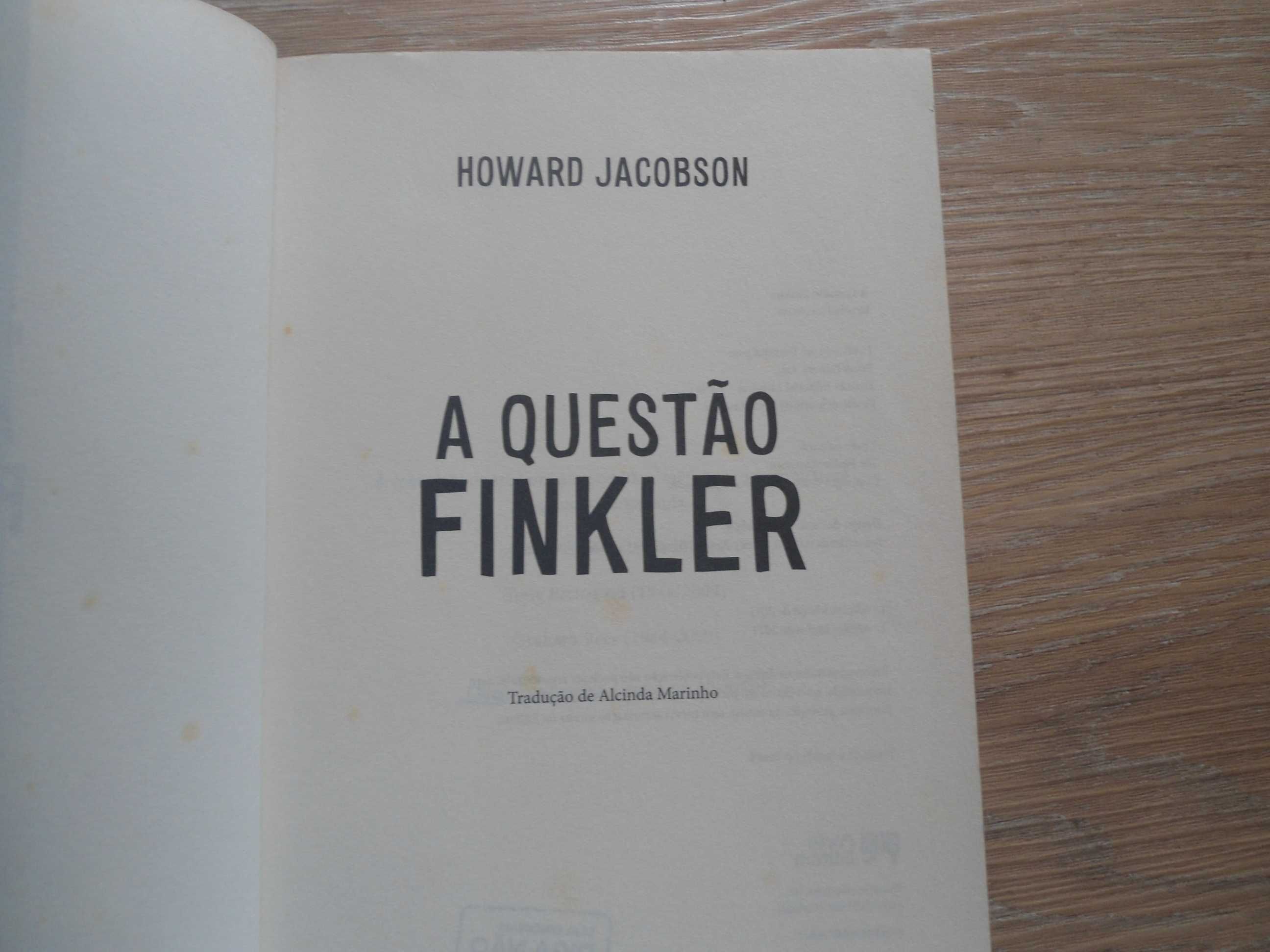 A Questão Finkler por Howard Jacobson