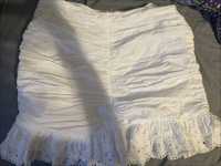 беленькая юбка zara