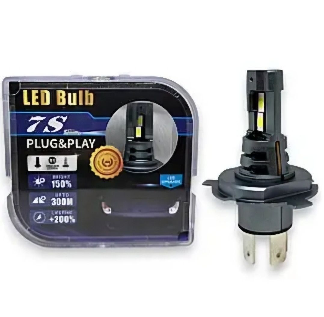Компактная светодиодная лампа Н4 H7 H1 H11 Hb4 Hb3 Led М3 V9 hi/low
