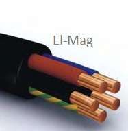 Kabel energetyczny ziemny YKY 5x4 5x6 5x10 5x2,5 5x1,5 0,6/1kv czarny