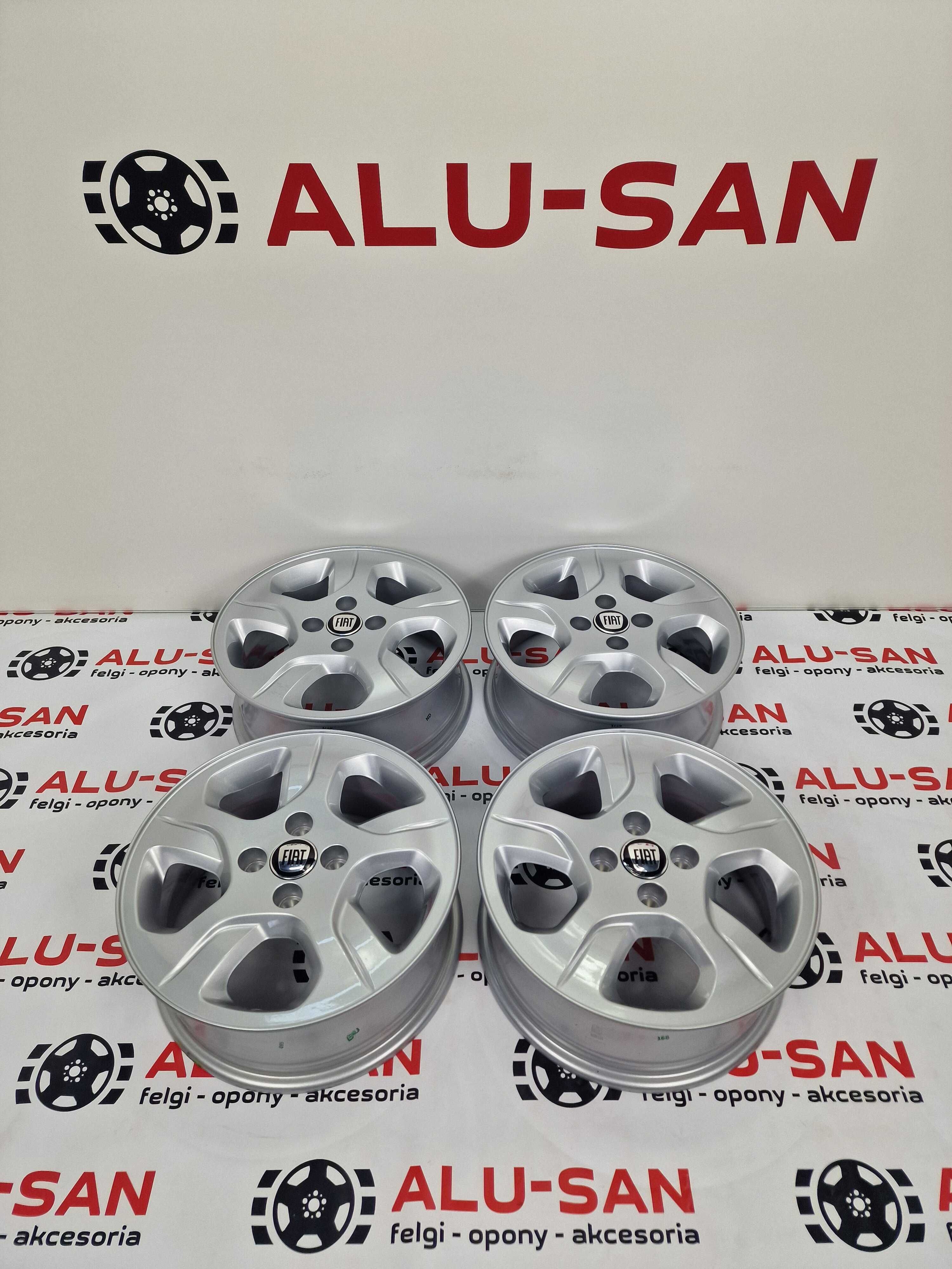 NOWE alufelgi FIAT 15" 4x100 Grande PUNTO EVO Srebrne