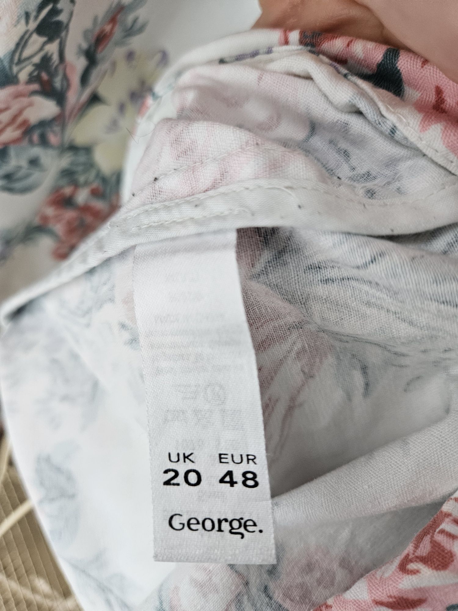 Kurtka damska plus size Parka George w Kwiaty w kwiaty cute XXL