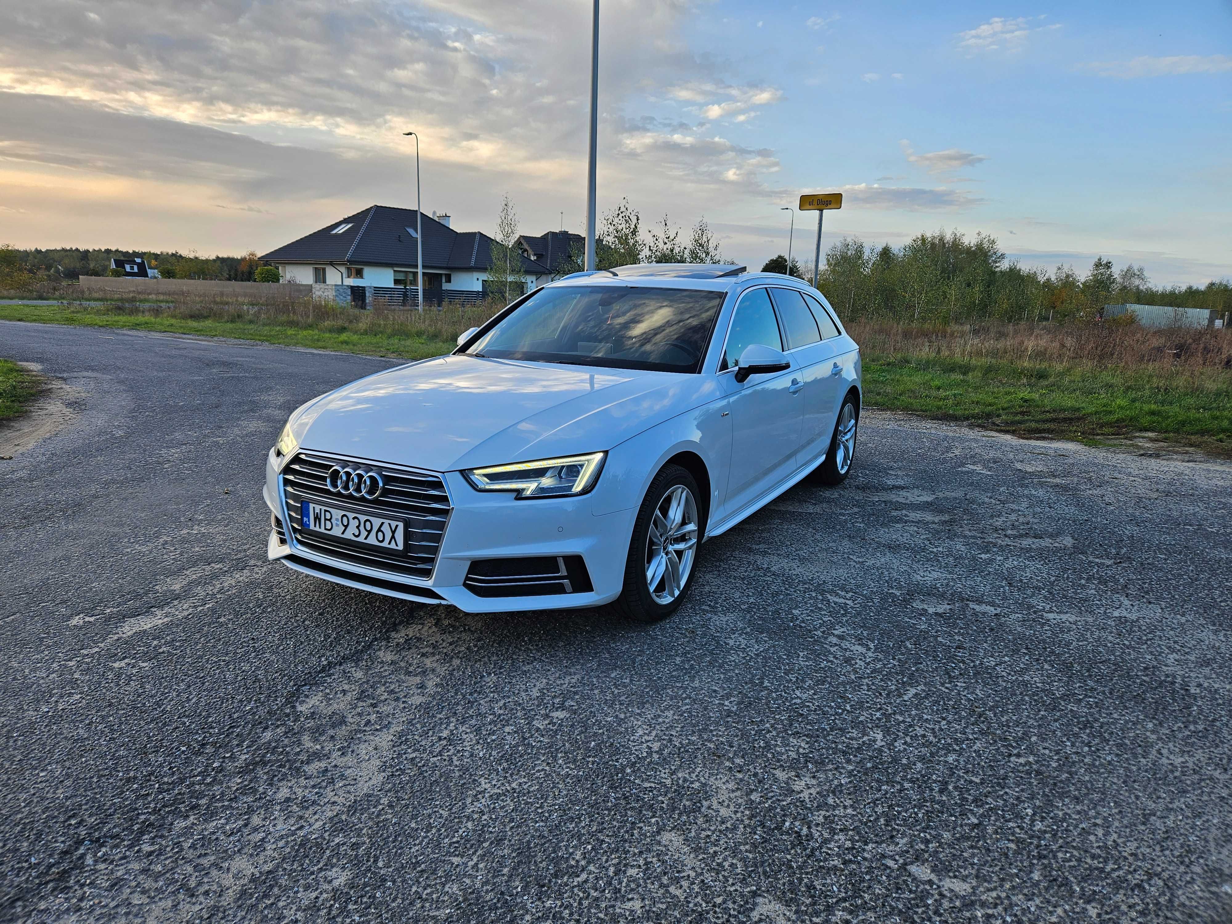 Biała strzała, 100%orginał,190 km, s-line, s-tronic, panorama ful-led