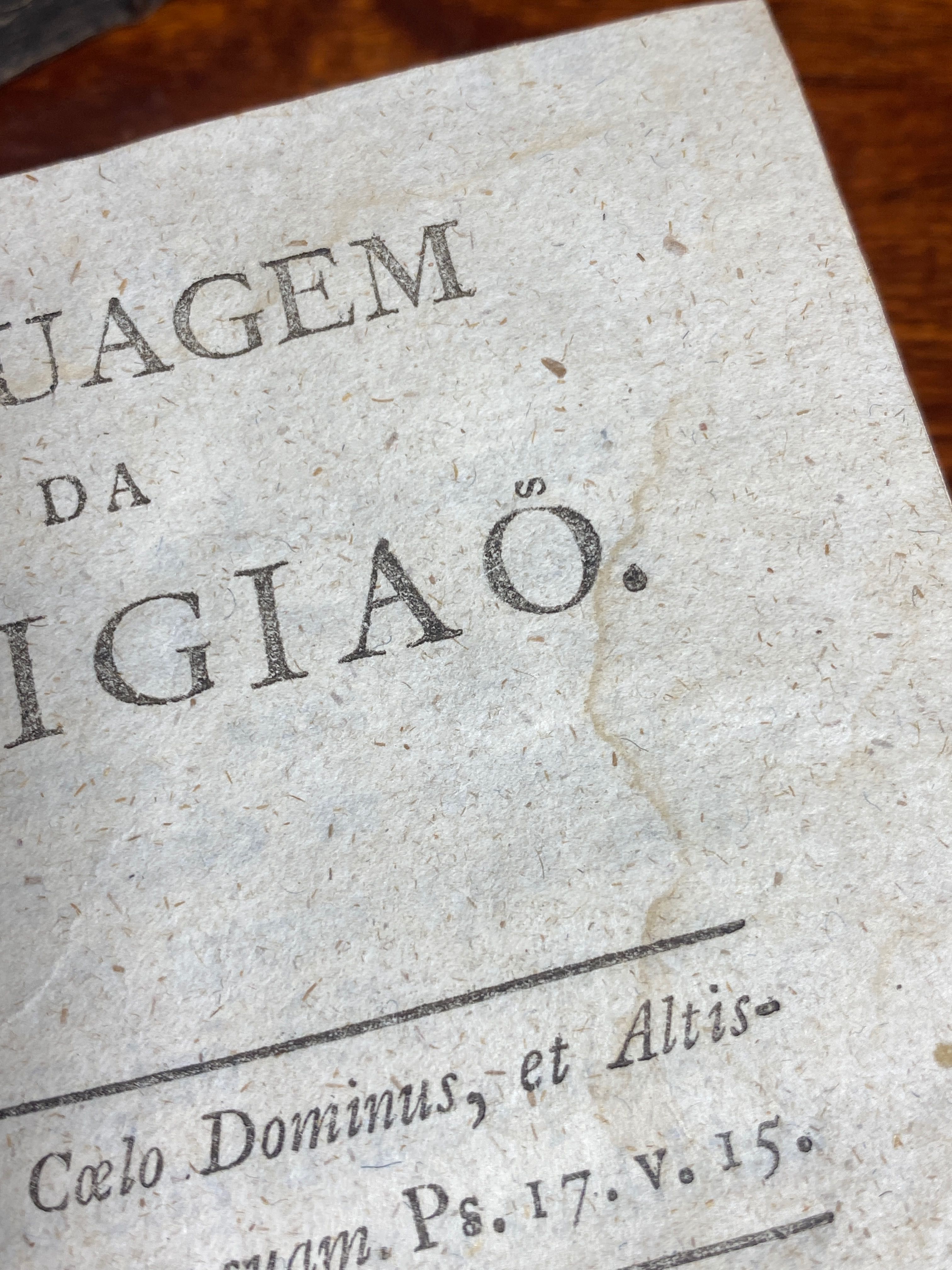 Livro Linguagem da Religião Rara Edição Séc XVIII